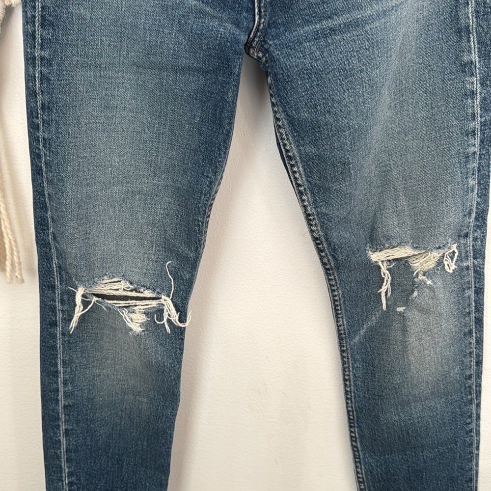 RE/DONE Distressed High Rise Jeans - Picture 4 of 8